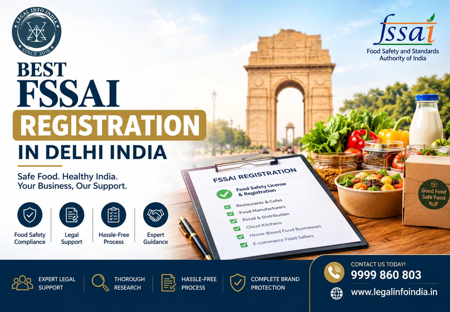 Best FSSAI Registration in Delhi India: Complete Guide for Food Businesses in 2026